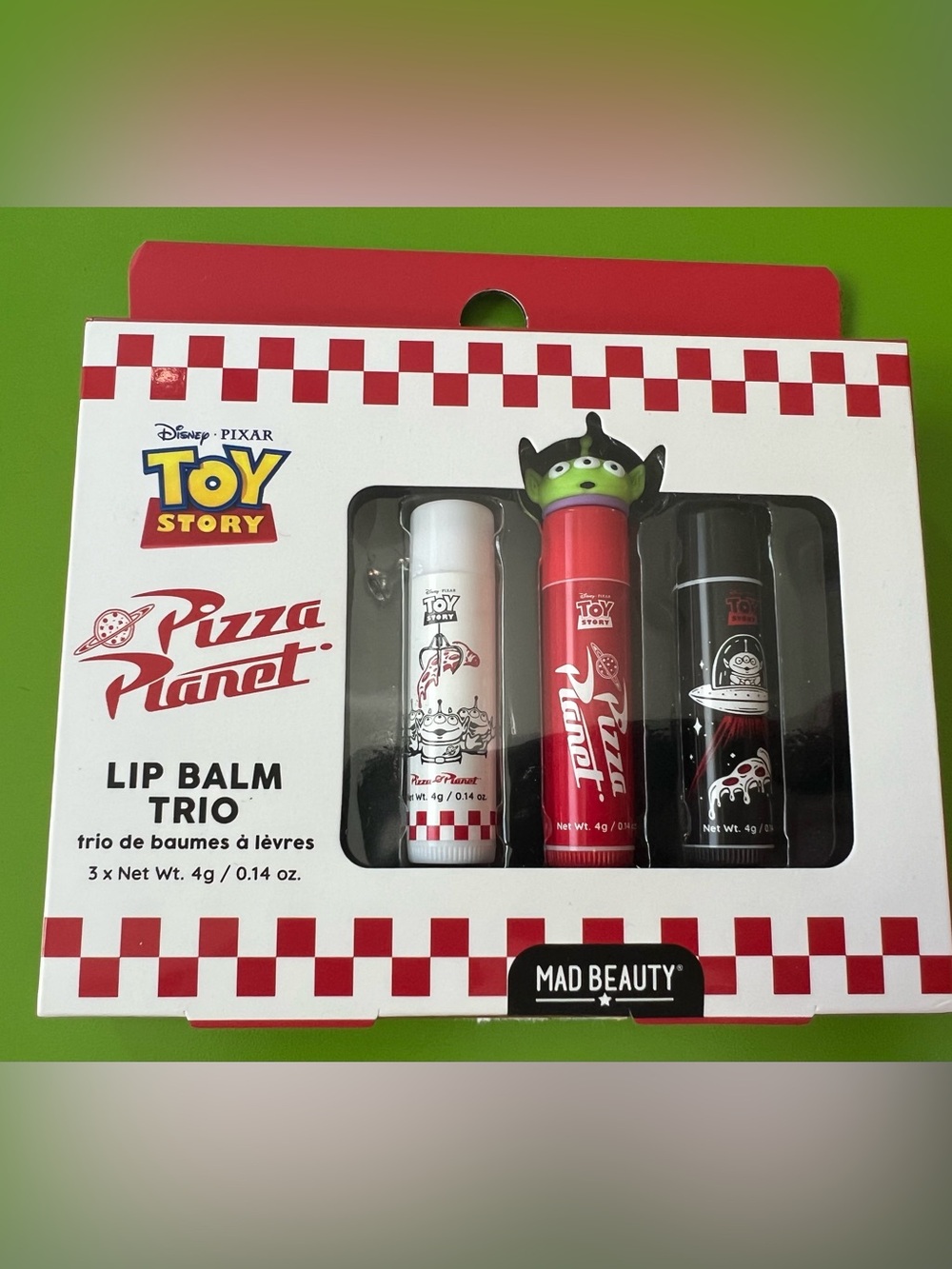 Toy Story Pizza Planet Lip Balm Trio Disney Pixar movie gift set new in box 3pc